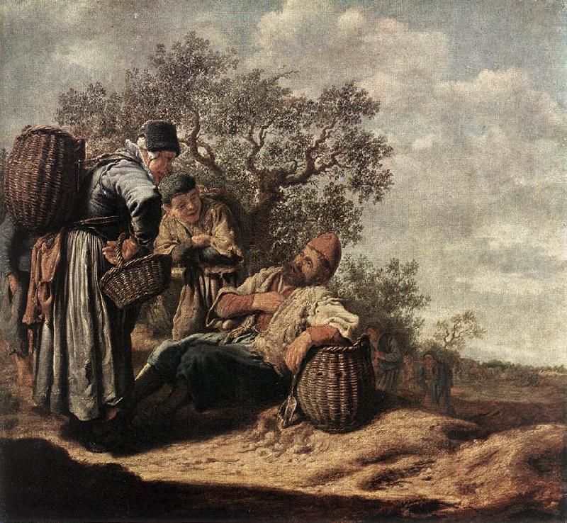 MOLYN, Pieter de Landscape with Conversing Peasants sg